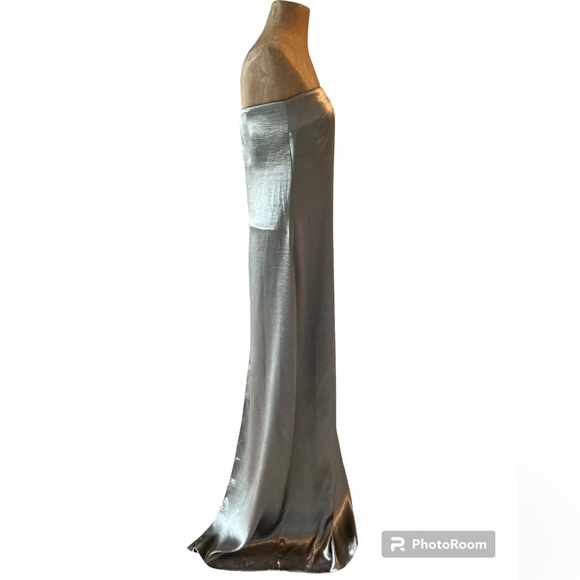 Anthropologie Sachin & Babi Stella Strapless Hammered Back-Slit Gown Mos… - Picture 6 of 16